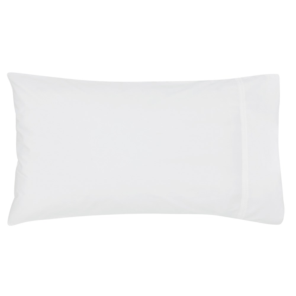 Plain Housewife Pillowcase By Bedeck of Belfast in White